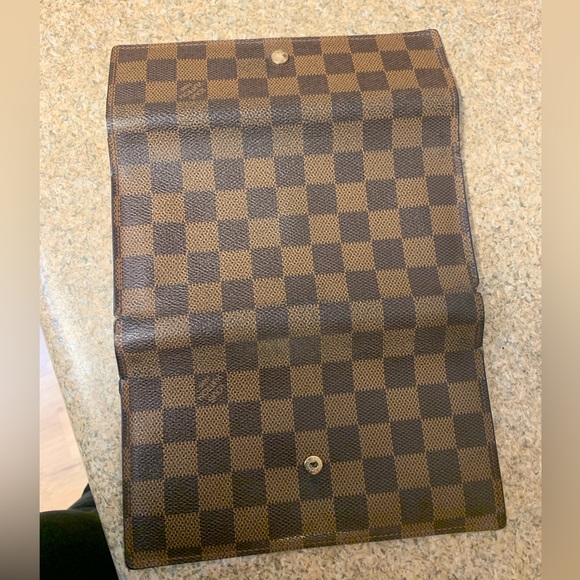 LOUIS VUITTON DAMIER EBENE SARAH WALLET - Picture 3 of 10
